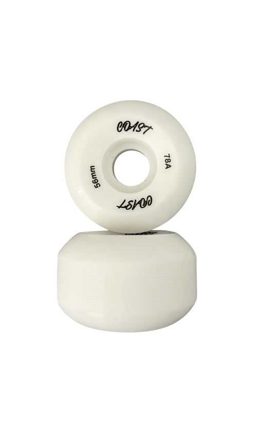Coast Logo Wheels 56mm 78a White