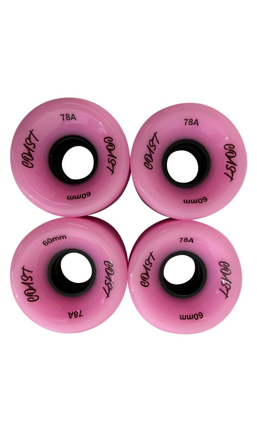 Coast Cruiser Wheels 60mm 78a Pink