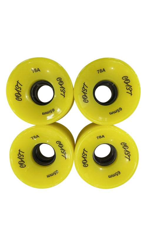 Coast Cruiser Wheels 65mm 78A Yellow