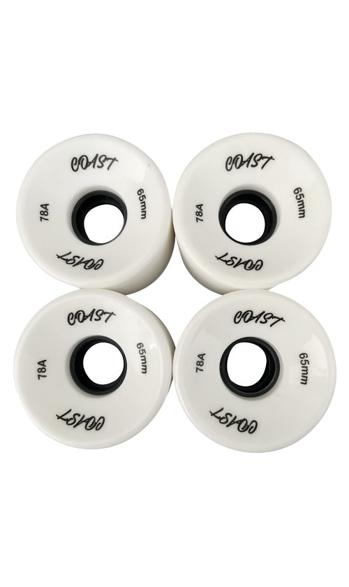 Coast Cruiser Wheels 65mm 78a White