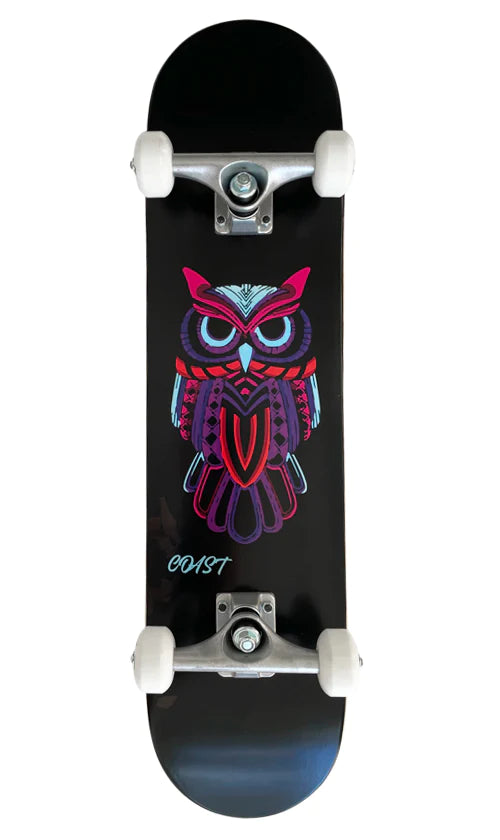Coast Neon Owl Skateboard 7.5"