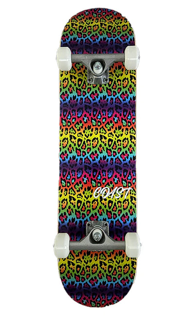 Coast V2 Leopard Skateboard 7.75in