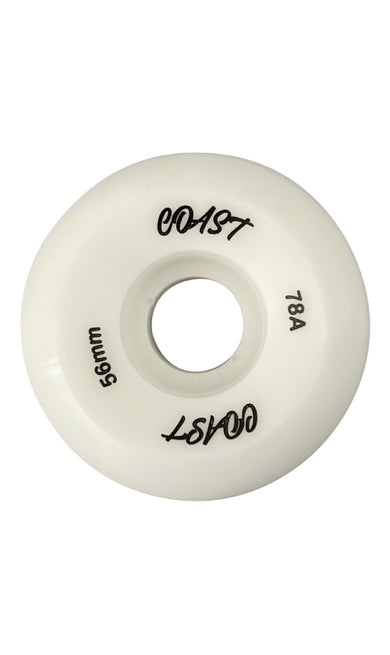 Coast Logo Wheels 56mm 78a White