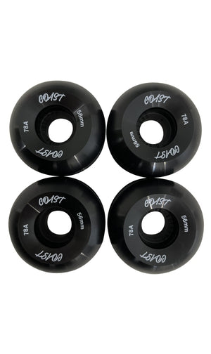 Coast Logo Wheels 56mm 78a Black