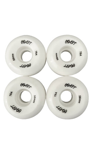 Coast Logo Wheels 56mm 78a White