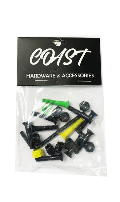 Coast Hardware Black/Green/Yellow 1in