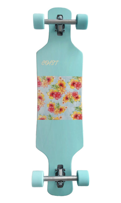 Coast Pacific Flower Drop Through Longboard 38"