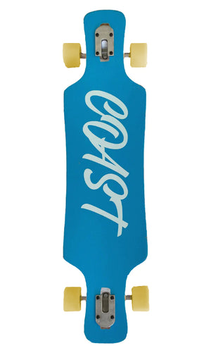 Coast Tangerine Leaves Drop Through Longboard 38"